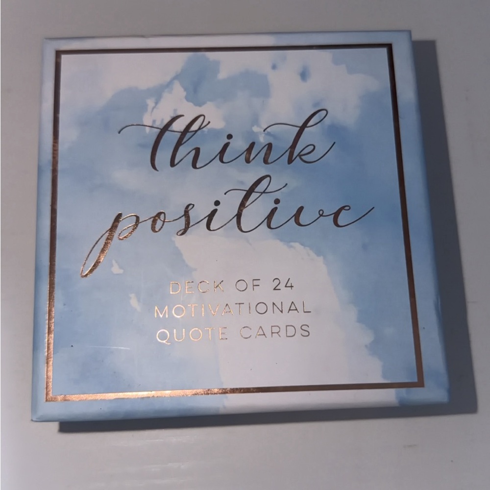 Think Positive Motivational Quote Cards